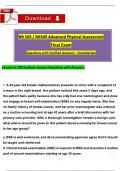 NR 509/ NR509 Final Exam Advanced Physical Assessment (Latest 2025/ 2026)Questions with Verified Answers - Chamberlain