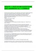 ABSITE 1 2025 EXAM QUESTIONS AND ANSWERS ALL CORRECT 