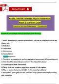 Midterm Week 2 Exam: NR 509/ NR509 Week 2 Exam Advanced Physical Assessment (Latest 2025/ 2026) Questions with Verified Answers - Chamberlain