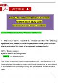 NR 509/ NR509 Midterm Exam Study Guide Advanced Physical Assessment (Latest 2025 / 2026) Questions with Verified Answers - Chamberlain