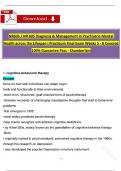 NR605 / NR 605 Final Exam Week 5 to 8 Covered (Latest 2025 / 2026) Diagnosis & Management in Psychiatric-Mental Health across the Lifespan I Practicum Questions with Verified Answers - Chamberlain