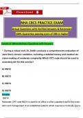 NHA Billing and Coding Specialist Certification (CBCS) Practice Exam (2025 / 2026) Tested Questions with Revised  Rationalized Answers, (A+ Guarantee)