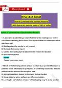 NHA Billing and Coding Specialist Certification (CBCS) Exam (2025 / 2026) Tested Questions with Revised Answers, (A+ Guarantee)