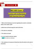 BIO 669 Exam 2 (2025 / 2026) Tested Questions with Revised Correct Answers, (A+ Guarantee)