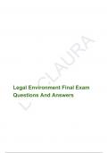 Legal Environment Final Exam Questions And Answers