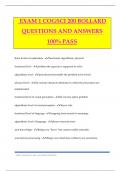 EXAM 1 COGSCI 200 BOLLARD QUESTIONS AND ANSWERS 100% PASS