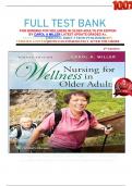 FULL TEST BANK FOR NURSING FOR WELLNESS IN OLDER ADULTS 8TH EDITION BY CAROL A MILLER LATEST UPDATE GRADED A+.