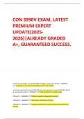  CON 3990V EXAM, LATEST PREMIUM EXPERT UPDATE(2025-2026)|ALREADY GRADED A+, GUARANTEED SUCCESS. 