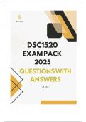 DSC1520 EXAM PACK 2025 - QUESTIONS WITH ANSWERS