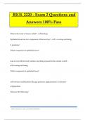 BIOL 2220 - Exam 2 Questions and Answers 100% Pass