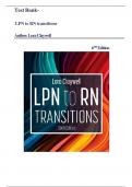 Test Bank For LPN to RN Transitions 6th Edition by Lora Claywell all chapters included graded A+