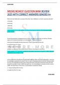 NRCME NEWEST QUESTION BANK REVIEW  2025 WITH CORRECT ANSWERS GRADED A+