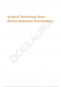 Surgical Technology Exam Review Questions And Answers