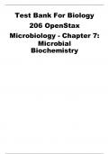 BIOLOGY 206 OpenStax Microbiology Test Bank- Chapter  7: Microbial Biochemistry