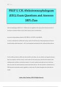 PREP U CH. 65electroencephalogram (EEG) Exam Questions and Answers 100% Pass