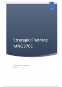 Strategic Planning  - MNG3701 - Written Assignment 2 - MTN - 2024