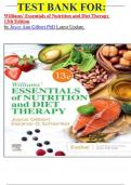      TEST BANK FOR: Williams' Essentials of Nutrition and Diet Therapy  13th Edition by Joyce Ann Gilbert PhD Latest Update.