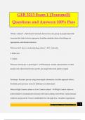 GEB 3213 Exam 1 (Trammell) Questions and Answers 100% Pass