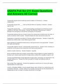  USAFA Poli Sci 211 Exam Questions and Answers All Correct 