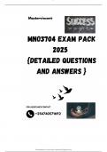 MNO3704 EXAM PACK 2025  {DETAILED QUESTIONS AND ANSWERS }