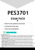 PES3701 EXAM PACK 2025 - DISTINCTION GUARANTEED