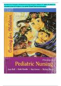 Test Bank For Principles of Pediatric Nursing Caring for Children 7th Edition By Ball Complete Guide All Chapters 1-32 LATEST UPDATE 2025 Revised Edition