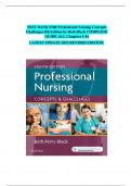 TEST BANK FOR Professional Nursing Concepts Challenges 8th Edition by Beth Black COMPLETE GUIDE ALL Chapters 1-16 LATEST UPDATE 2025 REVISED EDITION.