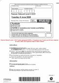 Pearson Edexcel Level 3 GCE Turkish Advanced PAPER 2: Translation into Turkish and Written response to works JUNE 2024 Question Paper & Mark Scheme