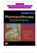 TEST BANK for Pharmacotherapy Principles and Practice 5th Edition Chisholm-Burns Test Bank. ALL 102 CHAPTERS (Complete Download). 347 Pages.