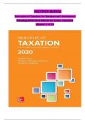 SOLUTION MANUAL For Principles of Taxation for Business and Investment Planning 2020 23rd Edition by Sally Jones, Shelley Rhoades Catanach