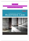 Test Bank For Contemporary Canadian Business Law 12th Edition By John A Willes, John H Willes Chapter 1-35