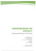 Onderneming en privacy college-aantekeningen en kennisclips (eindcijfer: 9)