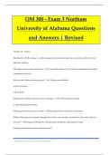 OM 300 - Exam 3 Northam University of Alabama Questions and Answers | Revised