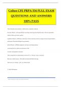 Colten CFE PRPA 534 FULL EXAM QUESTIONS AND ANSWERS 100% PASS