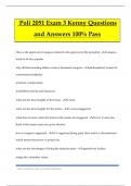 Poli 2051 Exam 3 Kenny Questions and Answers 100% Pass