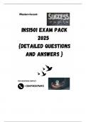 INS1501 EXAM PACK 2025  {DETAILED QUESTIONS AND ANSWERS }