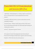 Praxis 5623: PLT 5-9 Exam Questions and Answers 100% Pass