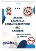 ISR3702 EXAM PACK {latest}