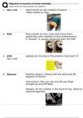 Palpation of muscles of lower extremity