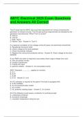 ABYC Electrical 2025 Exam Questions and Answers All Correct 