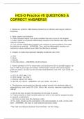  	HCS-D Practice #5 QUESTIONS & CORRECT ANSWERS!!