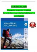 Solution Manual for Managerial Accounting, 8th edition by John Wild, ken Shaw, Barbara Chiappetta, Verified Chapters 1 to 13, Complete Newest Version