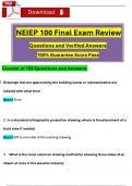 NEIEP 100 Final Exam Review (2025 / 2026) Questions with Revised Correct Answers, (A+ Guarantee)