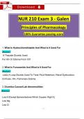 NUR210 / NUR 210 Exam 3 (Latest 2025 / 2026): Principles of Pharmacology Tested Questions with Revised Correct Answers, (A+ Guarantee)