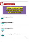 NUR210 / NUR 210 Exam 3 Study Guide (Latest 2025 / 2026): Principles of Pharmacology - Galen Reviewed Guide with solutions (A+ Guarantee)