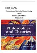 TEST BANK - Philosophies and Theories for Advanced Nursing Practice 4th Edition by Butts & Rich, All 26 Chapters Covered, Verified Latest Edition ISBN:9781284228823