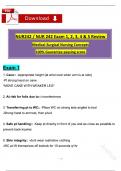 NUR242 / NUR 242 Med-Surg Exam 1, 2, 3, 4 & 5 Review (Latest 2025 / 2026) - Galen Reviewed Guide with solutions (A+ Guarantee)