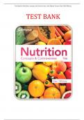 Test Bank for Nutrition: Concepts and Controversies, 16th Edition, Frances Sizer, Ellie Whitney, Leonard Piché, ISBN-10: 0357727614, ISBN- 13: 0357727614