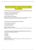 NR302 FINAL COMPREHENSIVE EXAM 2025 QUESTIONS AND ANSWERS / NR 302 FINAL EXAM LATEST CHAMBERLAIN COLLEGE OF NURSING WITH RATIONALES