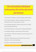 CH 1-4 Essentials of Biological Anthropology 5th edition Questions and Answers